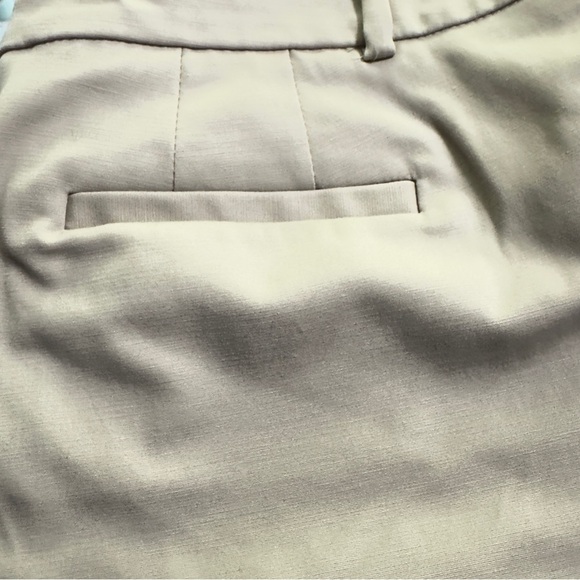 Dana Buchman Women’s Pants Size 12 Beige Stretch Cotton Blend Straight Leg - Picture 7 of 10